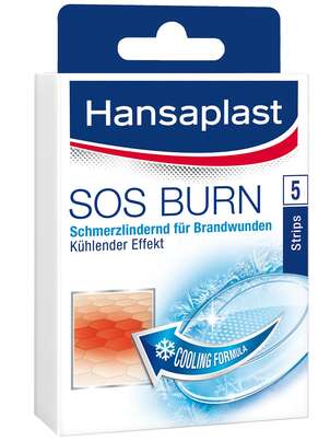Hansaplast SOS Brandwunden-Pflaster Strips, A-Nr.: 4181599 - 01