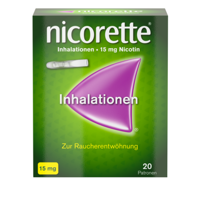 nicorette® Inhalationen 15mg, A-Nr.: 3901784 - 01