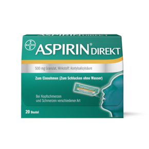 Aspirin® Direkt 500 mg Granulat, A-Nr.: 3911794 - 01