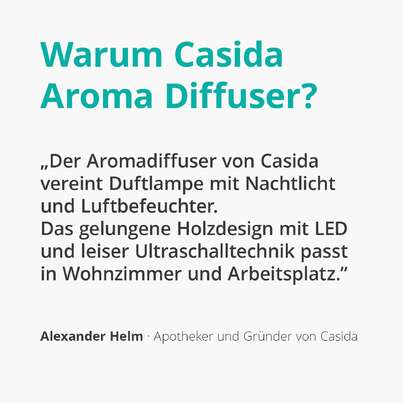 Aroma Diffuser in Holzoptik mit LED, A-Nr.: 5178582 - 02