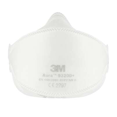3M™ 9320D+ Aura™ Einweg-Partikel-Atemschutzmaske, FFP2, ohne Ventil, 5/Packung, A-Nr.: 5628861 - 03