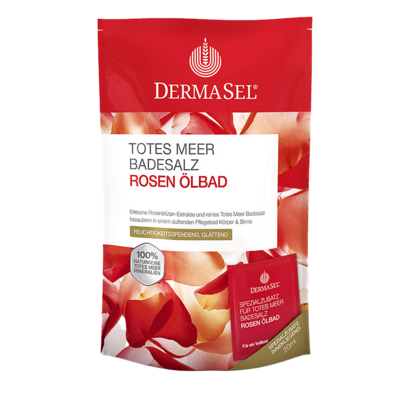 DermaSel® Totes Meer Badesalz Rosen Ölbad, A-Nr.: 2648863 - 01
