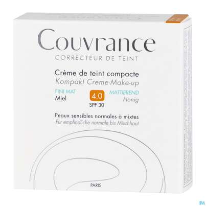 Avène Couvrance Kompakt Creme-make-up Mattierend Honig 10g, A-Nr.: 2594966 - 04